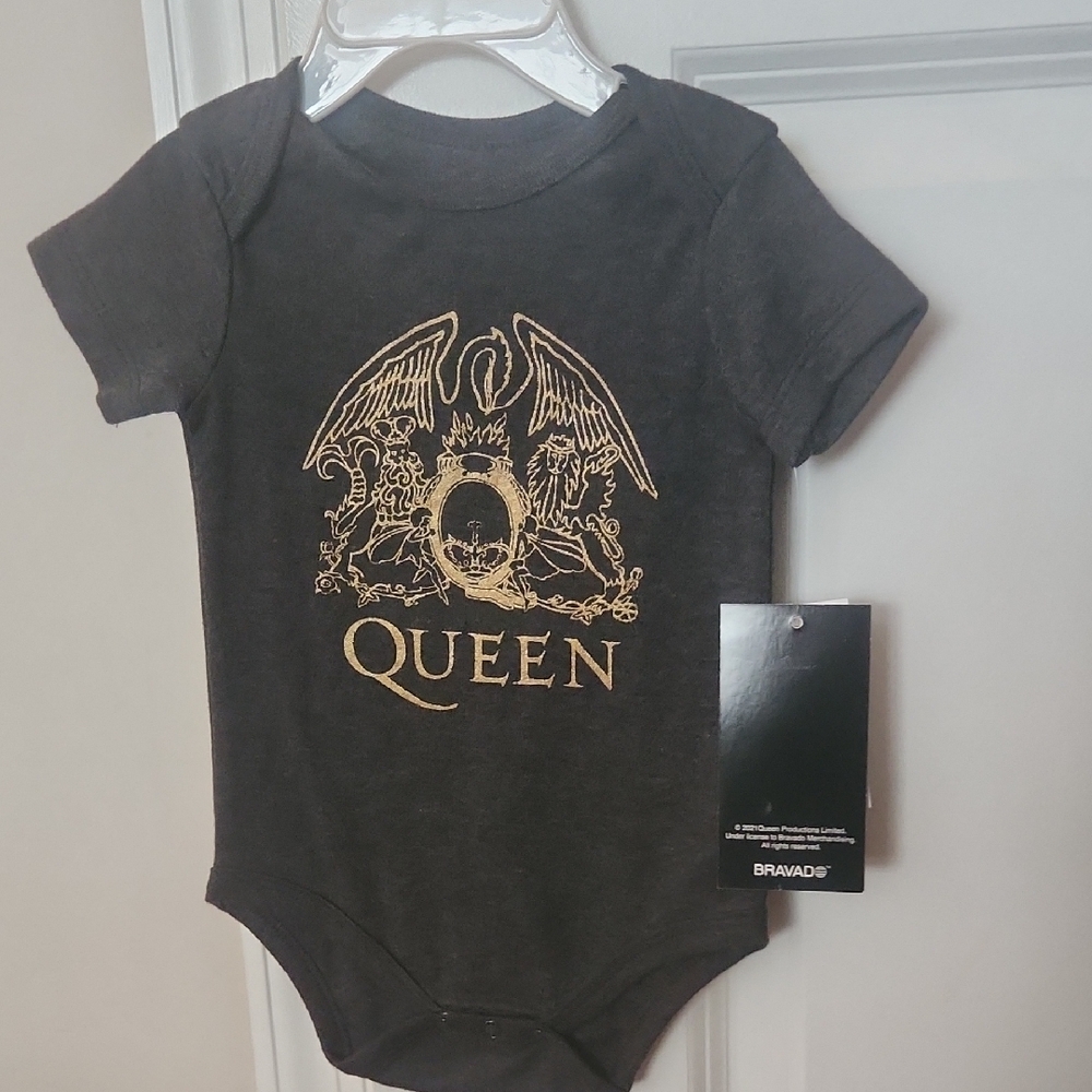 Queen Black and Gold Onesie